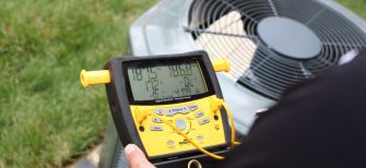 Repairman for air conditioner HVAC system