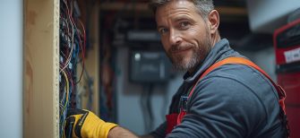 An electrician uses WEX FSM to help bid on electrical jobs