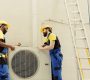 African american mechanic and apprentice repairman taking apart old damaged external hvac system to replace it with new performant air conditioner after draining refrigerant and replacing ductwork SSUCv3H4sIAAAAAAAAA41QS47DIAy9C+sgkRDI5yqjWRhwWtQ0VECmqqLcfUyaarbDyvYzfp+NecdGNhmhajtM3BireQui41Dricuu6QQKi7JxrGIOMrKxllJL3fdyqFUrBb2KGUjesnFjfp7XlCNkHxY2EhJxcRiPEp3PIXqYqdsrljLkNWGib9RZun0h9Og/9762MieBRJ5WU4q9+ufsu2JwwcW+yv29CJkRDrov5pTWXd3XvDMOeCv6gQ8KBBcAaui1aoamp1N9A602BEoUDcXSKQ4CJy6cNarGYl0y4rk9M8b7aSTka/FLisK65Ph6q5pDeICZKb4J5oQVu0JKtODOAX18RG/9cjnjoBTD/V0vIRfZh7kc7M27k+qd4NXTtPBsbH3MARy6E17N3ef8aSP+eHz+be/7/gvxX5z8/wEAAA==