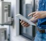 technician-using-tablet-air-conditioner-maintenance-checklist-home-service-concept-air-conditioner-maintenance-tablet-usage-home-service-technician-checklist-technical-inspection