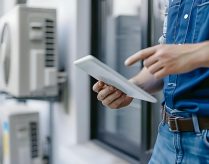 technician-using-tablet-air-conditioner-maintenance-checklist-home-service-concept-air-conditioner-maintenance-tablet-usage-home-service-technician-checklist-technical-inspection
