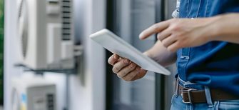 technician-using-tablet-air-conditioner-maintenance-checklist-home-service-concept-air-conditioner-maintenance-tablet-usage-home-service-technician-checklist-technical-inspection