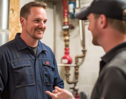 two-men-discussing-work-mechanical-room