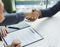 Two men shaking hands